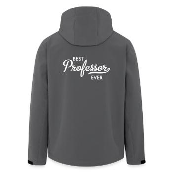 Professor - Recycelte Männer Softshell-Jacke von Stanley/Stella - Anthrazit - Hinten - AI Model Male 185 light (185cm)