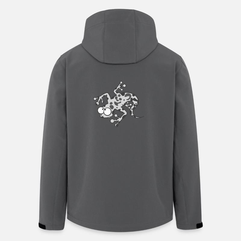 Eidechse - Recycelte Männer Softshell-Jacke von Stanley/Stella - Anthrazit