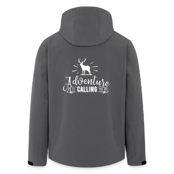 Natur Abenteuer - Recycelte Männer Softshell-Jacke von Stanley/Stella - Anthrazit - Hinten - AI Model Male 185 light (185cm)