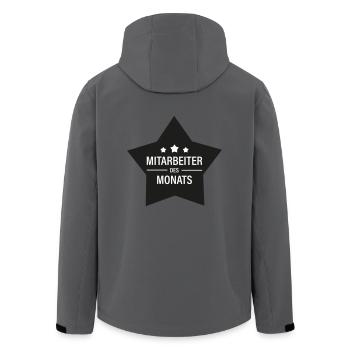 Mitarbeiter des Monats - Recycelte Männer Softshell-Jacke von Stanley/Stella - Anthrazit - Hinten - AI Model Male 185 light (185cm)