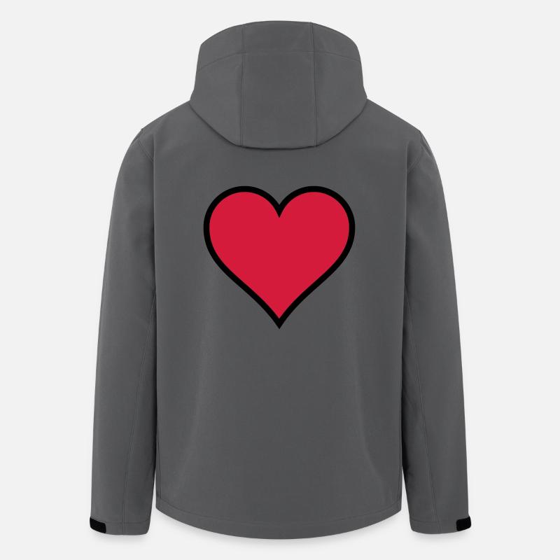 Heart - Recycelte Männer Softshell-Jacke von Stanley/Stella - Anthrazit