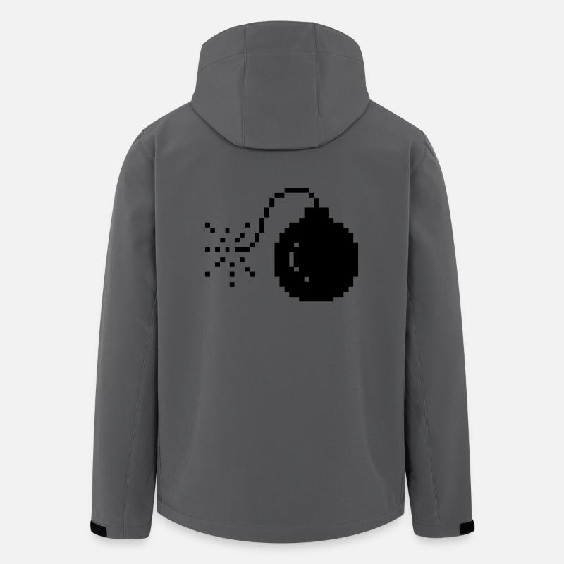 bomb s - Recycelte Männer Softshell-Jacke von Stanley/Stella - Anthrazit