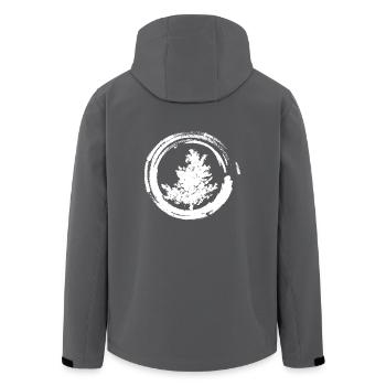 Baum Naturschutz Natur Pflanzen shirt Bäume - Recycelte Männer Softshell-Jacke von Stanley/Stella - Anthrazit - Hinten - AI Model Male 185 light (185cm)