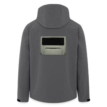 Spielekonsole Kartusche - Recycelte Männer Softshell-Jacke von Stanley/Stella - Anthrazit - Hinten - AI Model Male 185 light (185cm)
