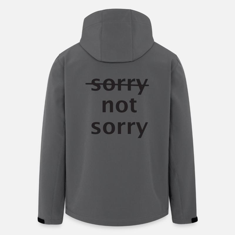 sorry not sorry - Recycelte Männer Softshell-Jacke von Stanley/Stella - Anthrazit