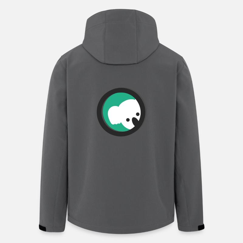Koala-IT-Logo - Recycelte Männer Softshell-Jacke von Stanley/Stella - Anthrazit