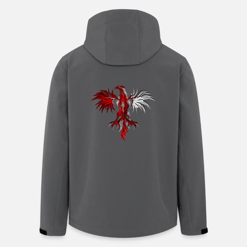 red & Wand - Recycelte Männer Softshell-Jacke von Stanley/Stella - Anthrazit