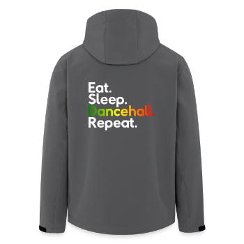 Eat Sleep Dancehall Repeat - Recycelte Männer Softshell-Jacke von Stanley/Stella - Anthrazit - Hinten - AI Model Male 185 light (185cm)