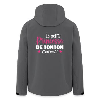 Die kleine Prinzessin des Onkels - Recycelte Männer Softshell-Jacke von Stanley/Stella - Anthrazit - Hinten - AI Model Male 185 light (185cm)