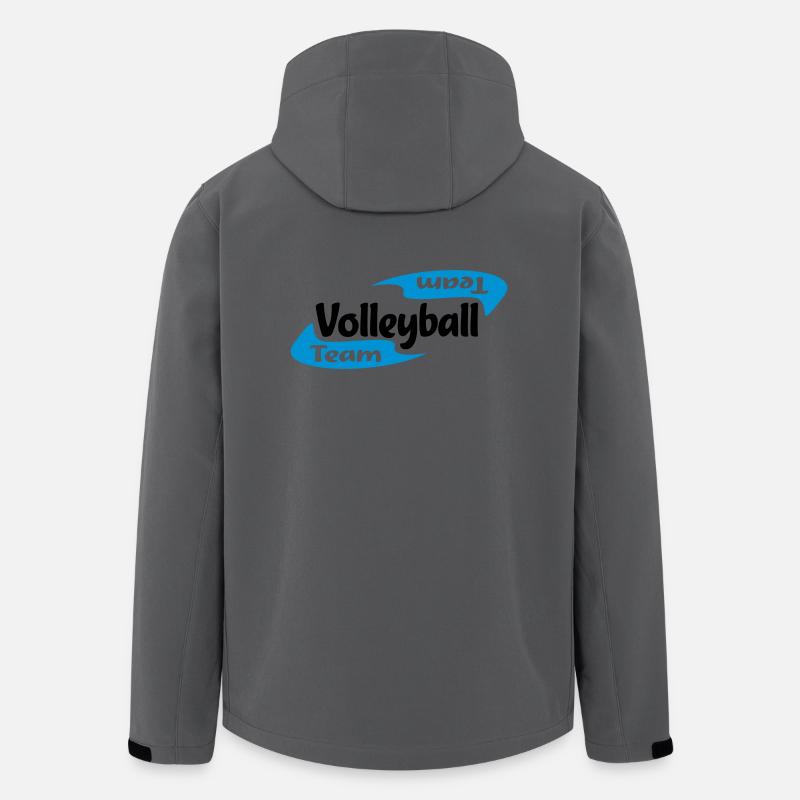 Volleyball - Recycelte Männer Softshell-Jacke von Stanley/Stella - Anthrazit