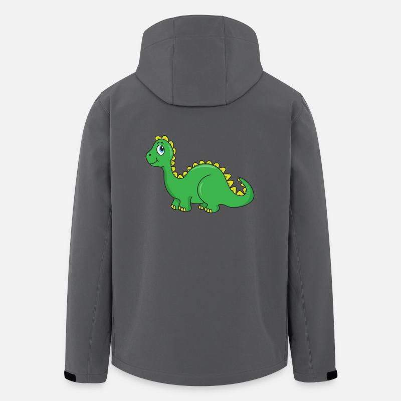 Dinosaurier - Recycelte Männer Softshell-Jacke von Stanley/Stella - Anthrazit