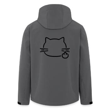- Kater, fuck - Recycelte Männer Softshell-Jacke von Stanley/Stella - Anthrazit - Hinten - AI Model Male 185 light (185cm)