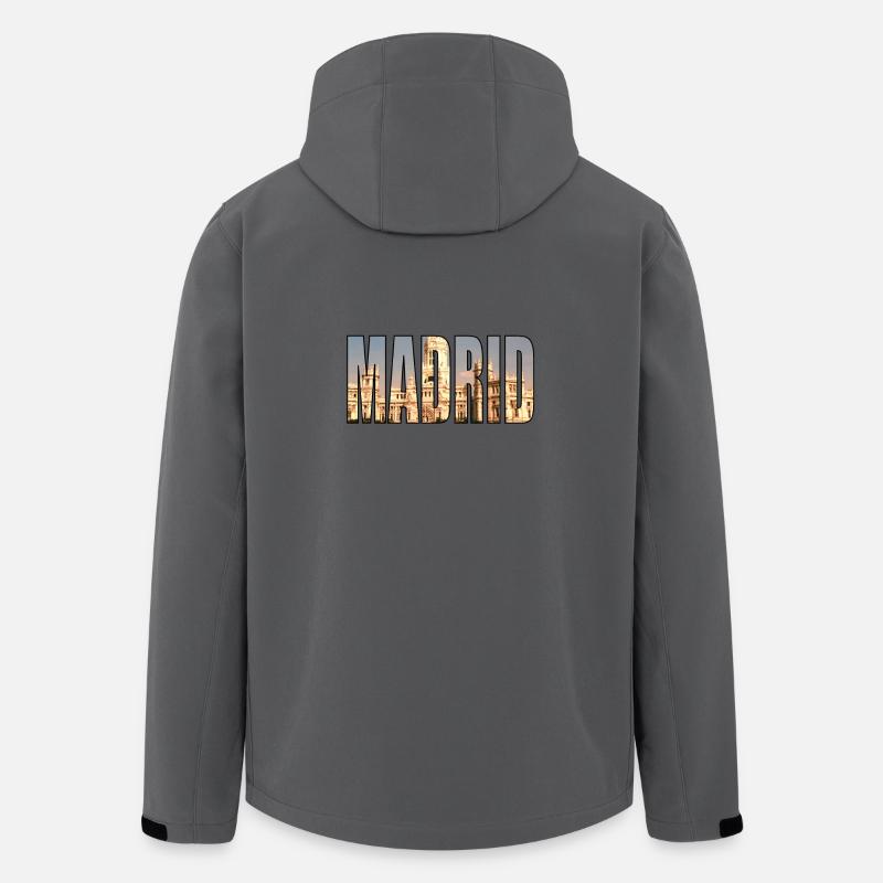 MADRID ESPAGNE - Veste softshell homme en polyester recyclé Stanley/Stella - charbon