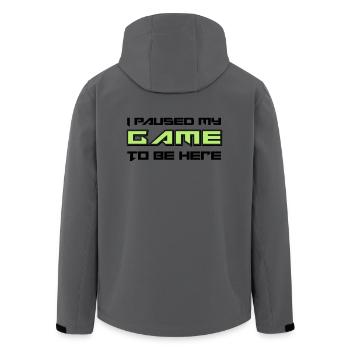 Gamer - Recycelte Männer Softshell-Jacke von Stanley/Stella - Anthrazit - Hinten - AI Model Male 185 light (185cm)