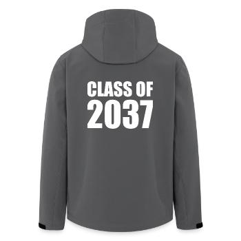 Class of 2037 - Recycelte Männer Softshell-Jacke von Stanley/Stella - Anthrazit - Hinten - AI Model Male 185 light (185cm)