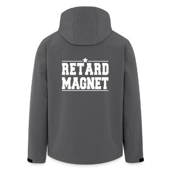 Stern RetardMagnet - Recycelte Männer Softshell-Jacke von Stanley/Stella - Anthrazit - Hinten - AI Model Male 185 light (185cm)