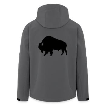 Bison - Veste softshell homme en polyester recyclé Stanley/Stella - charbon - Dos - AI Model Male 185 light (185cm)
