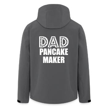 dad pancake maker Father Daddy - Recycelte Männer Softshell-Jacke von Stanley/Stella - Anthrazit - Hinten - AI Model Male 185 light (185cm)