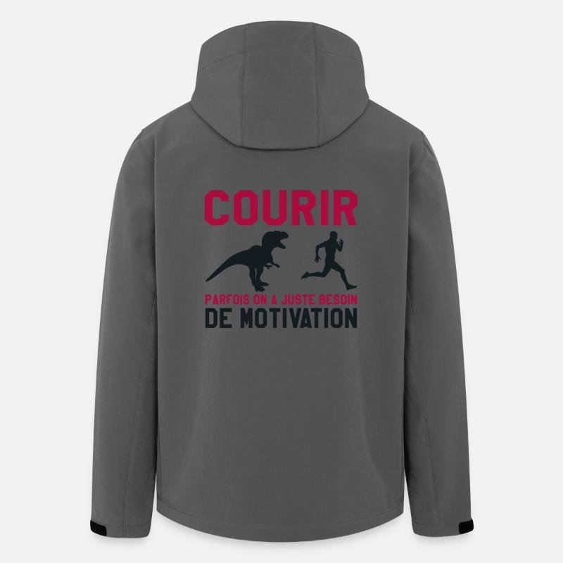 laufen - Recycelte Männer Softshell-Jacke von Stanley/Stella - Anthrazit