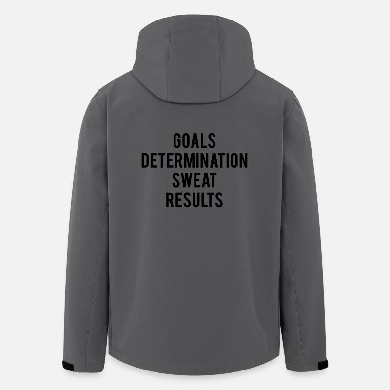 Goals Determination Sweat Results - Veste softshell homme en polyester recyclé Stanley/Stella - charbon