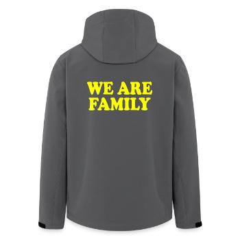 We are family - Recycelte Männer Softshell-Jacke von Stanley/Stella - Anthrazit - Hinten - AI Model Male 185 light (185cm)