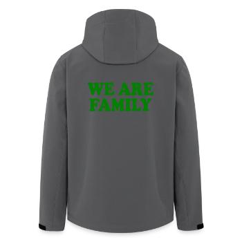 We are family - Recycelte Männer Softshell-Jacke von Stanley/Stella - Anthrazit - Hinten - AI Model Male 185 light (185cm)