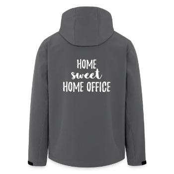 Home sweet Home Office Geschenk für Job im Büro - Recycelte Männer Softshell-Jacke von Stanley/Stella - Anthrazit - Hinten - AI Model Male 185 light (185cm)