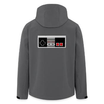Oldstyl Konsole - Recycelte Männer Softshell-Jacke von Stanley/Stella - Anthrazit - Hinten - AI Model Male 185 light (185cm)