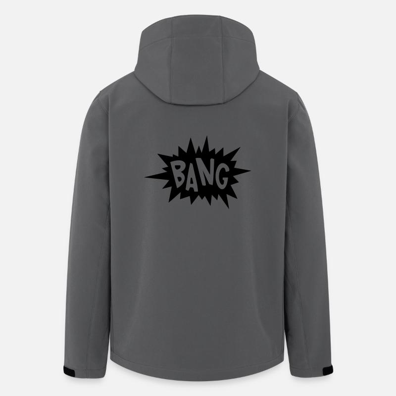 Bang Explosion Funny Spaß Geschenk - Recycelte Männer Softshell-Jacke von Stanley/Stella - Anthrazit