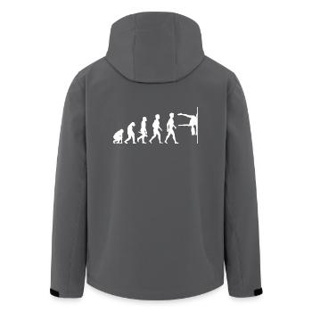 Evolution Poledance Pole Dancing Stange Tanzen - Recycelte Männer Softshell-Jacke von Stanley/Stella - Anthrazit - Hinten - AI Model Male 185 light (185cm)
