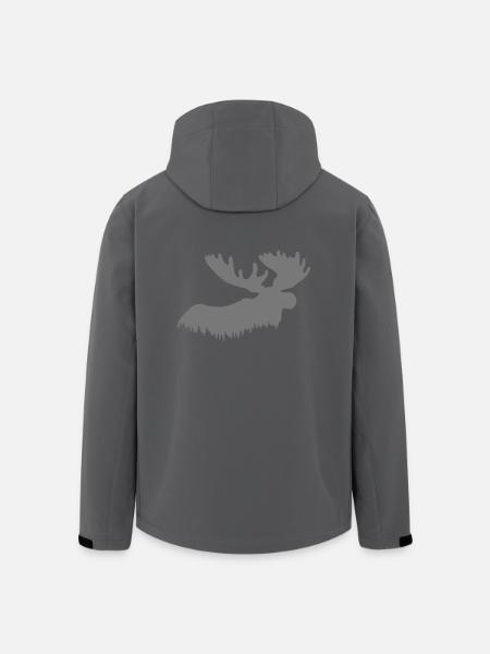 Elch - Recycelte Männer Softshell-Jacke von Stanley/Stella - Anthrazit
