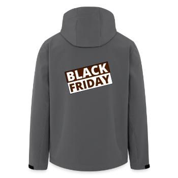 Black Friday - Recycelte Männer Softshell-Jacke von Stanley/Stella - Anthrazit - Hinten - AI Model Male 185 light (185cm)