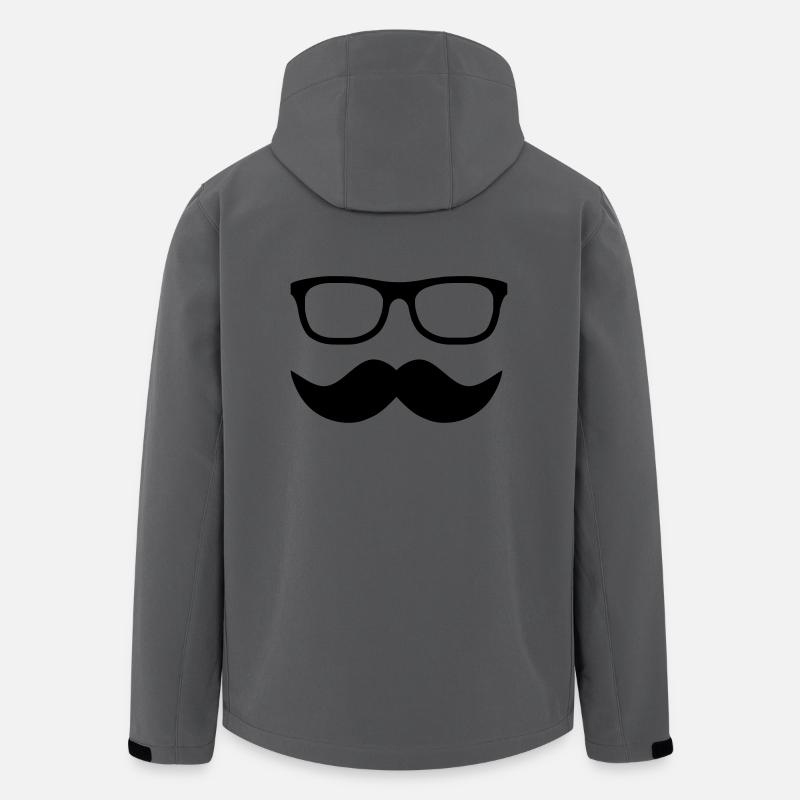 moustache - Veste softshell homme en polyester recyclé Stanley/Stella - charbon