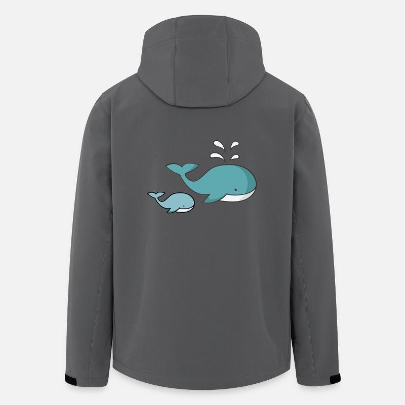 Wal - Recycelte Männer Softshell-Jacke von Stanley/Stella - Anthrazit