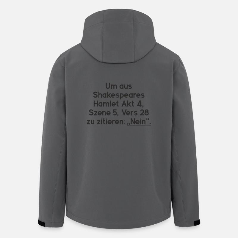 Shakespeare Hamlet NEIN - Recycelte Männer Softshell-Jacke von Stanley/Stella - Anthrazit
