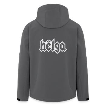 Helga - Recycelte Männer Softshell-Jacke von Stanley/Stella - Anthrazit - Hinten - AI Model Male 185 light (185cm)