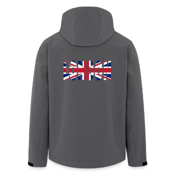 London - Recycelte Männer Softshell-Jacke von Stanley/Stella - Anthrazit - Hinten - AI Model Male 185 light (185cm)