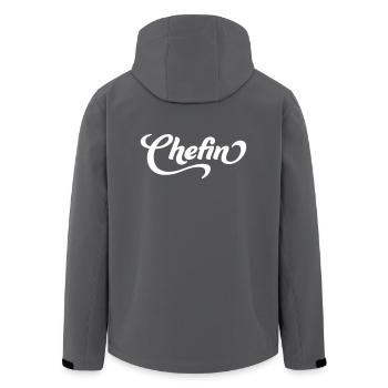Chefin - Recycelte Männer Softshell-Jacke von Stanley/Stella - Anthrazit - Hinten - AI Model Male 185 light (185cm)