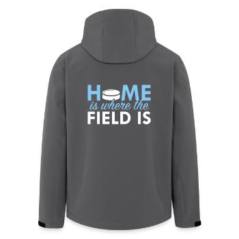 Feld Hockey Shirt - Recycelte Männer Softshell-Jacke von Stanley/Stella - Anthrazit - Hinten - AI Model Male 185 light (185cm)