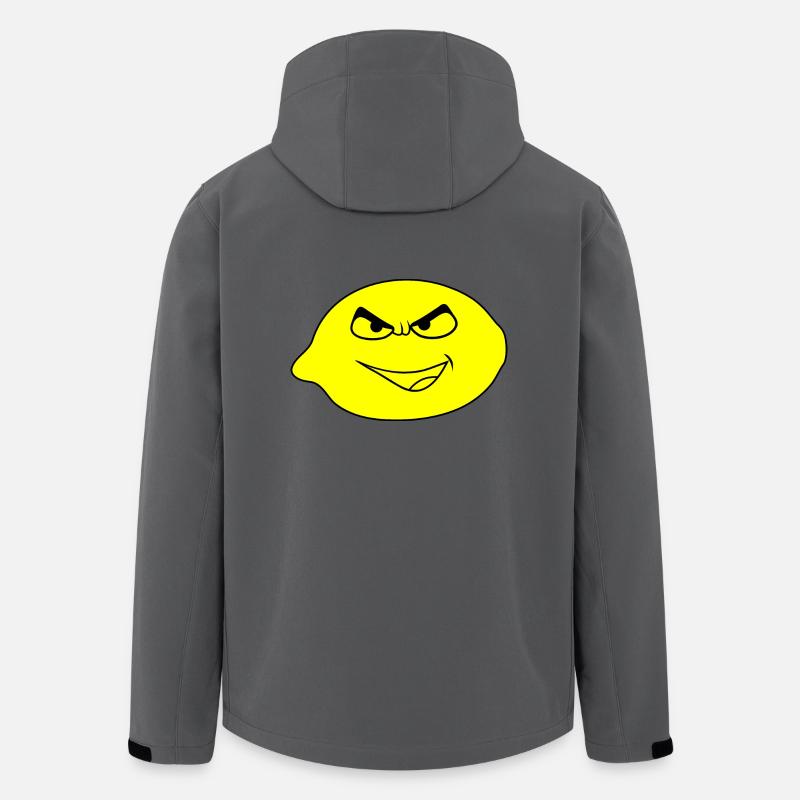 Evil lemon, nasty funny lemon - Men’s Recycled Softshell Jacket by Stanley/Stella - anthracite