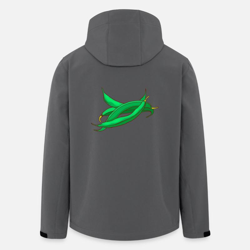 Bohnen Wachsbohnen Brechbohnen - Recycelte Männer Softshell-Jacke von Stanley/Stella - Anthrazit