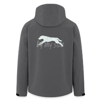 Hund Hund - Recycelte Männer Softshell-Jacke von Stanley/Stella - Anthrazit - Hinten - AI Model Male 185 light (185cm)