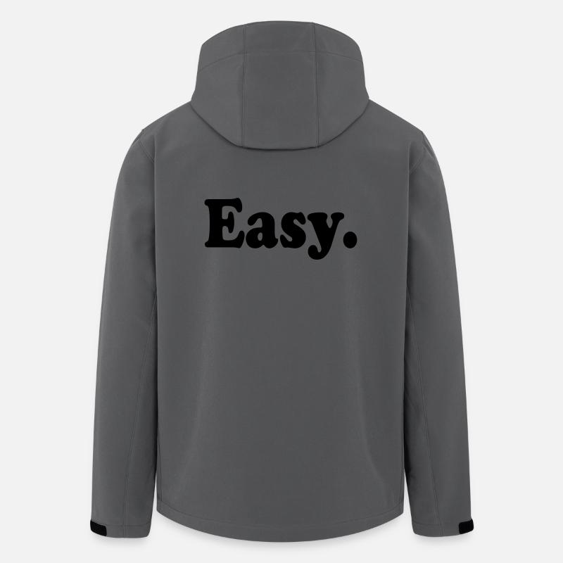 Easy. - Men’s Recycled Softshell Jacket by Stanley/Stella - anthracite