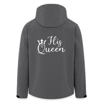 his queen - Recycelte Männer Softshell-Jacke von Stanley/Stella - Anthrazit - Hinten - AI Model Male 185 light (185cm)