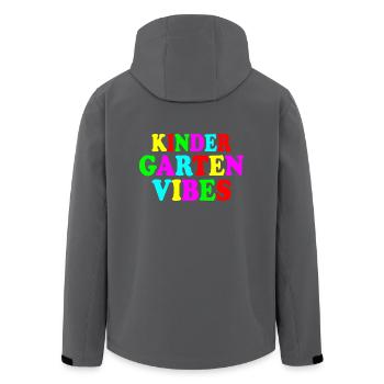kindergarten vibes - Recycelte Männer Softshell-Jacke von Stanley/Stella - Anthrazit - Hinten - AI Model Male 185 light (185cm)