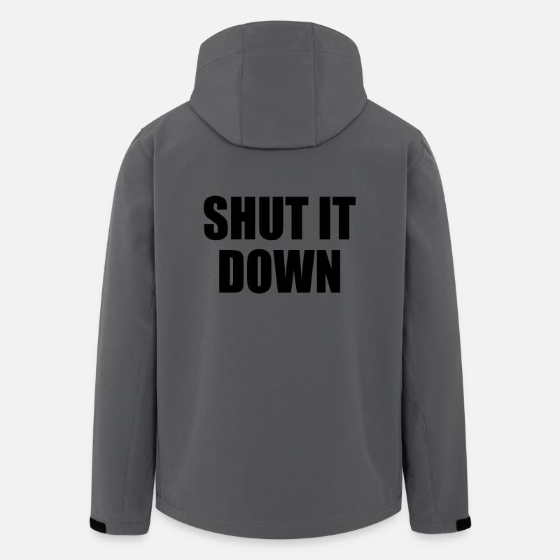 Shut it down - Veste softshell homme en polyester recyclé Stanley/Stella - charbon