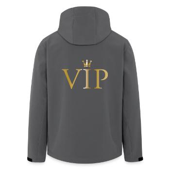 VIP - Recycelte Männer Softshell-Jacke von Stanley/Stella - Anthrazit - Hinten - AI Model Male 185 light (185cm)