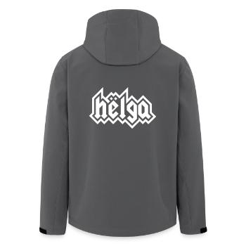 Helga - Recycelte Männer Softshell-Jacke von Stanley/Stella - Anthrazit - Hinten - AI Model Male 185 light (185cm)
