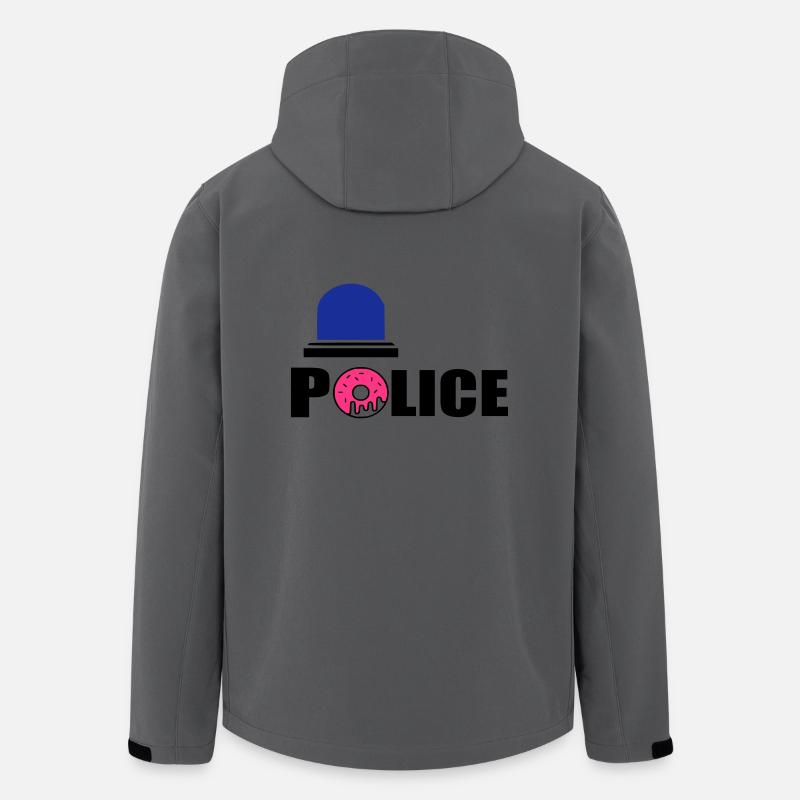 police d - Veste softshell homme en polyester recyclé Stanley/Stella - charbon