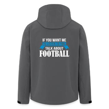 Talk About Football - Recycelte Männer Softshell-Jacke von Stanley/Stella - Anthrazit - Hinten - AI Model Male 185 light (185cm)